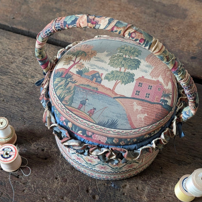 Vintage Fabric Sewing Box