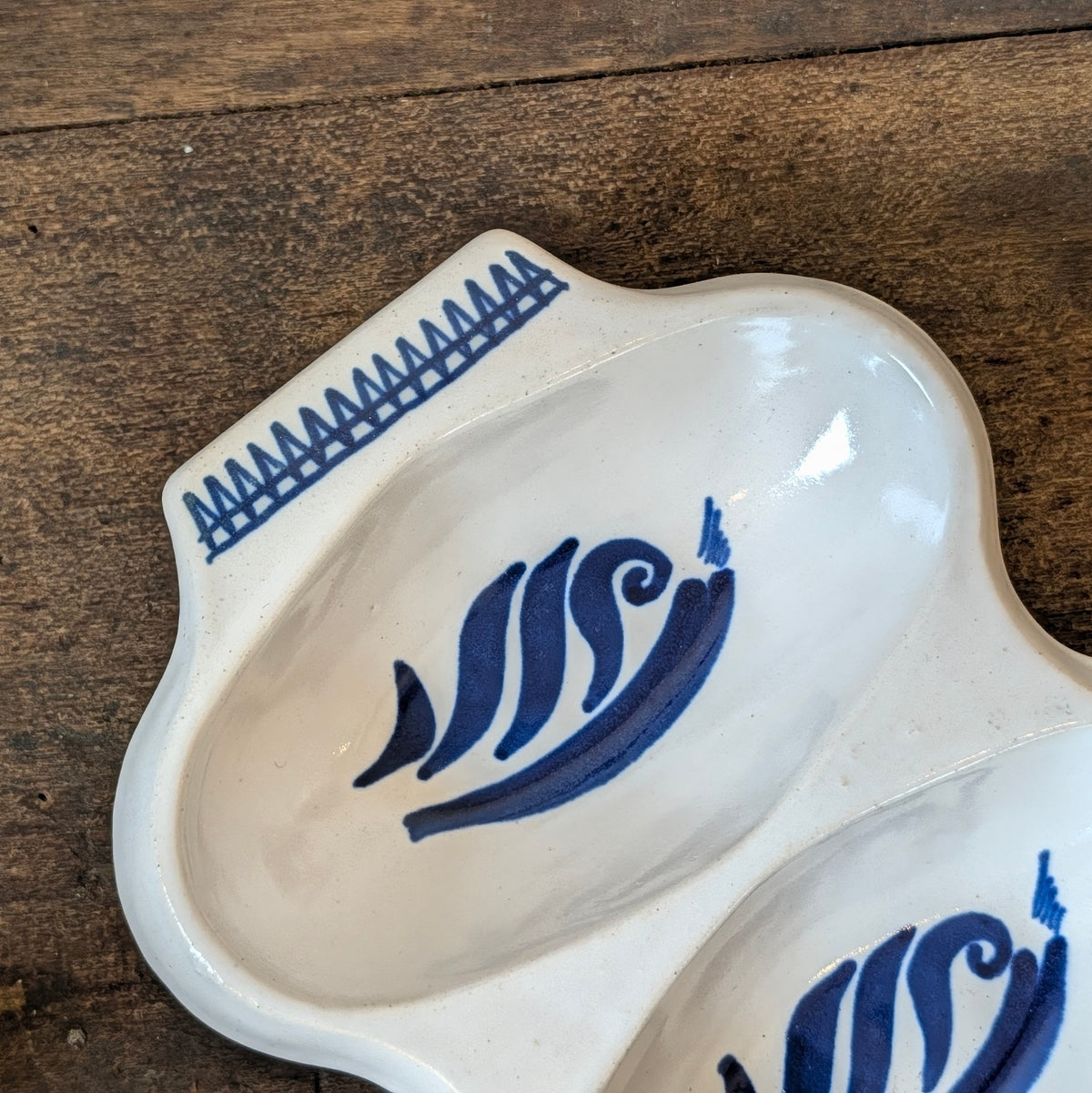 Vintage Buchan Stoneware 'Rouen' Four-Part Serving Dish