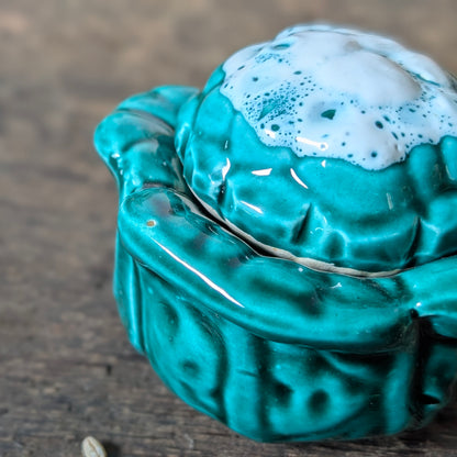 Small French Cauliflower Shaped Mustard Pot