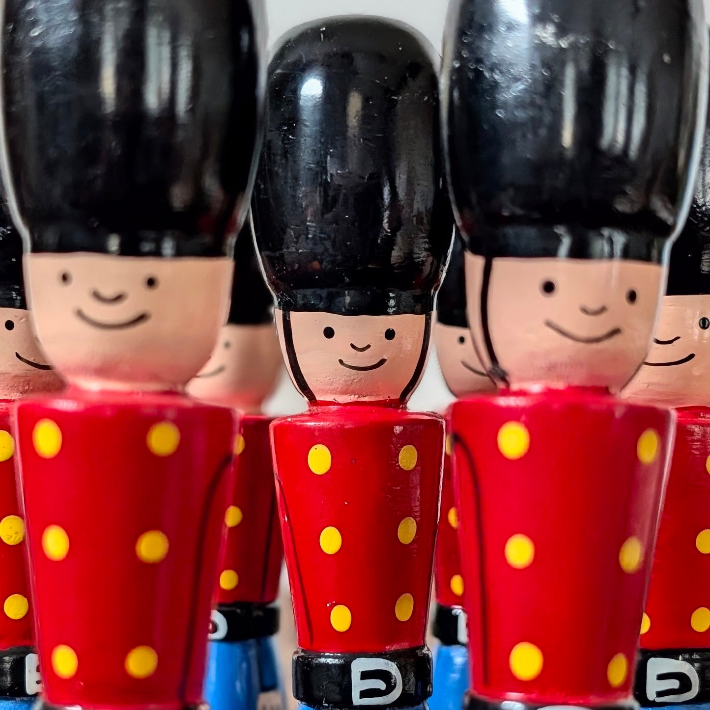 Vintage Wooden Soldier Skittles Set (Small)