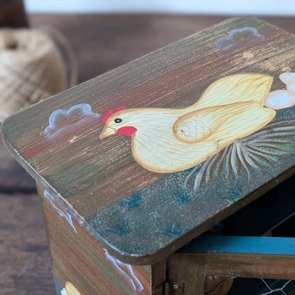 Wooden Country Style Egg Box Holder