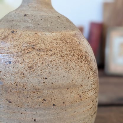 Two Tone French Vintage Stoneware Bottle