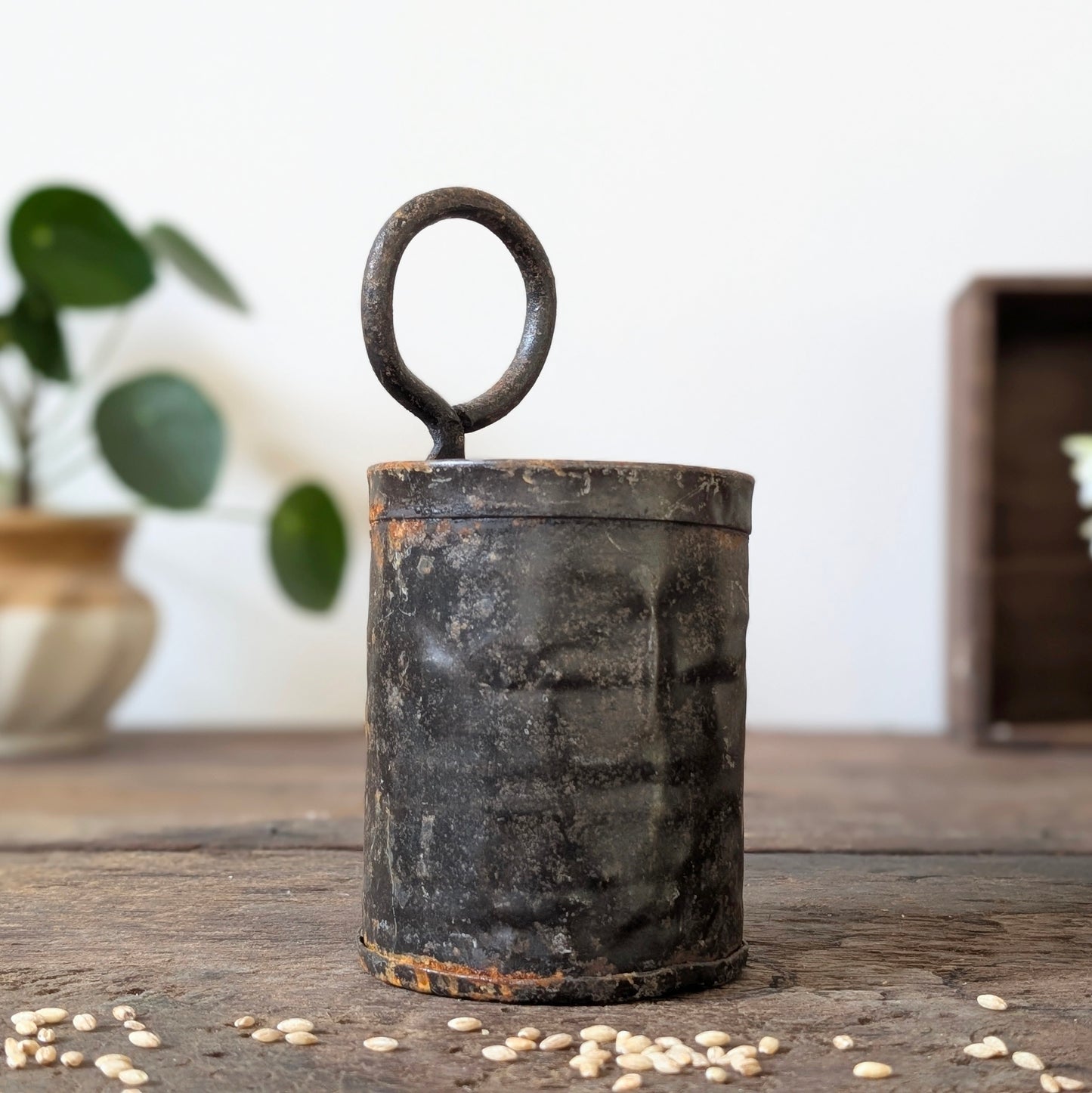 Indian Metal Rice Pot