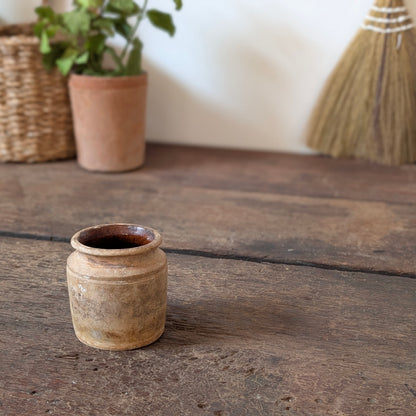 Small Rustic Stoneware Pot