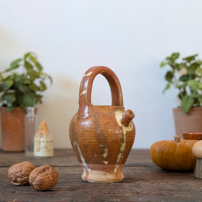 Small French Glazed Earthenware Cruche