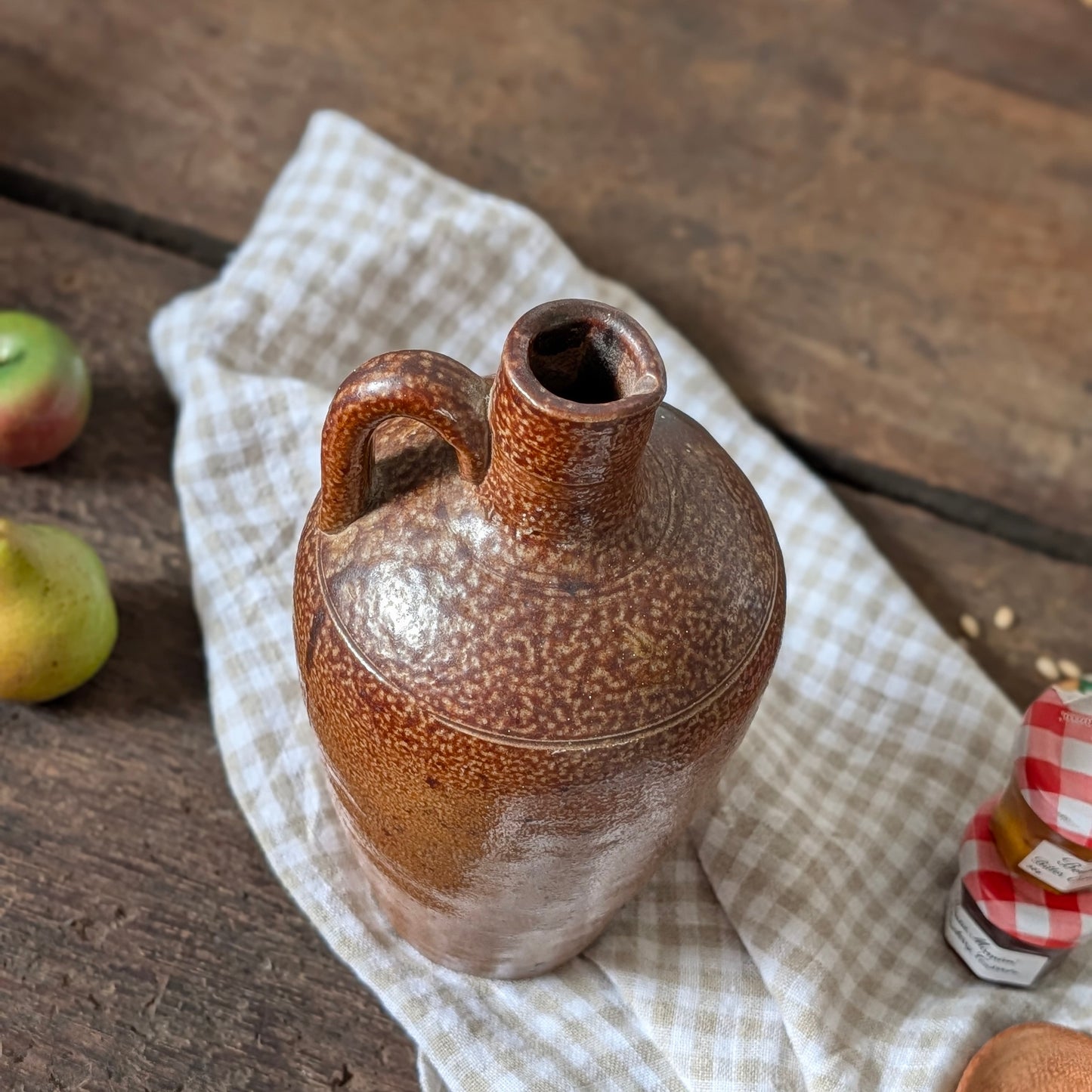 Portuguese Salt Glazed Stoneware Bottle