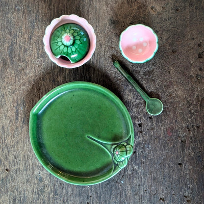 Colourful Lily Pad Cruet Set