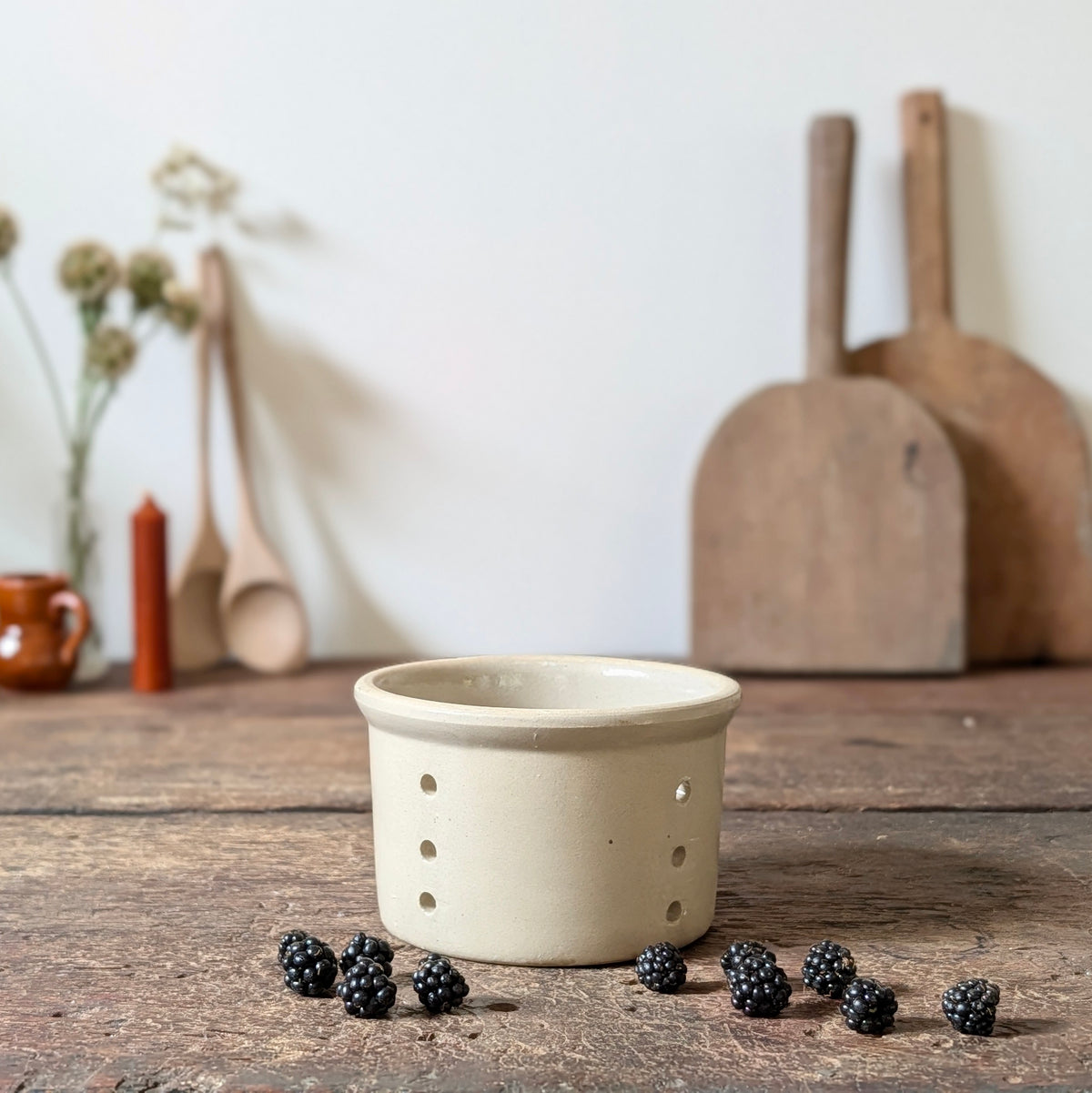 Vintage Stoneware Cheese Mould/Draining Pot