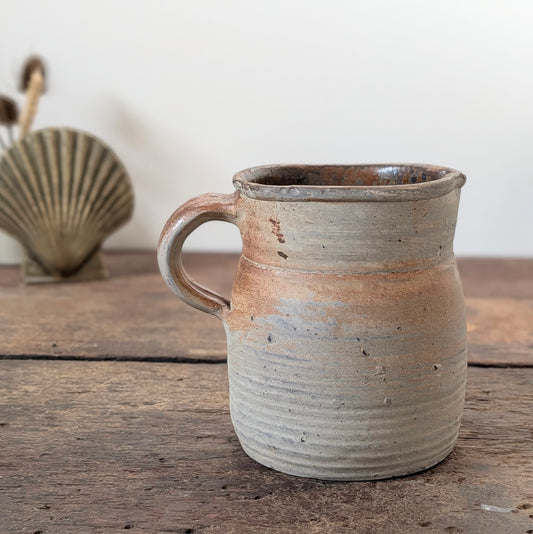 Wide Neck French Earthenware Jug