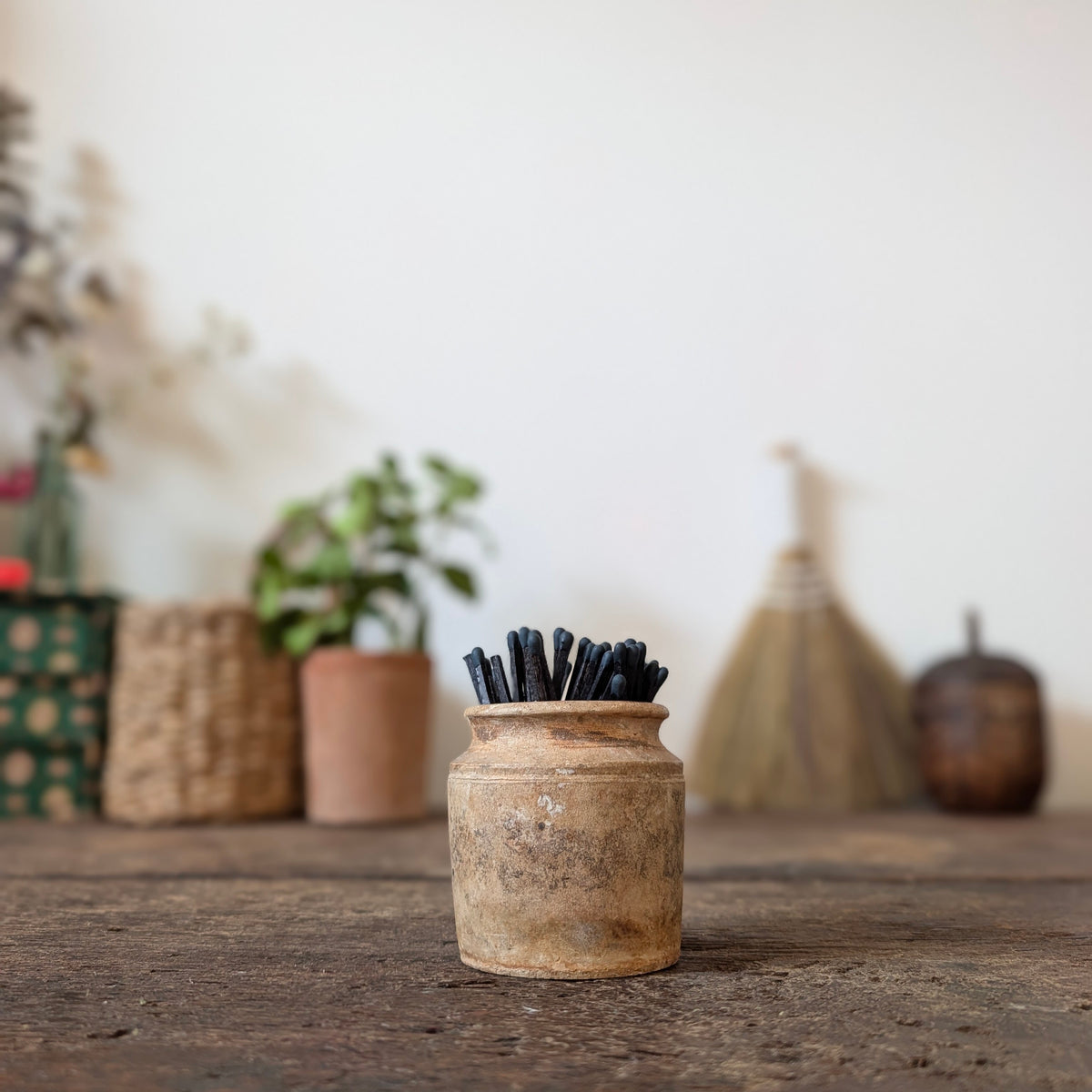 Small Rustic Stoneware Pot