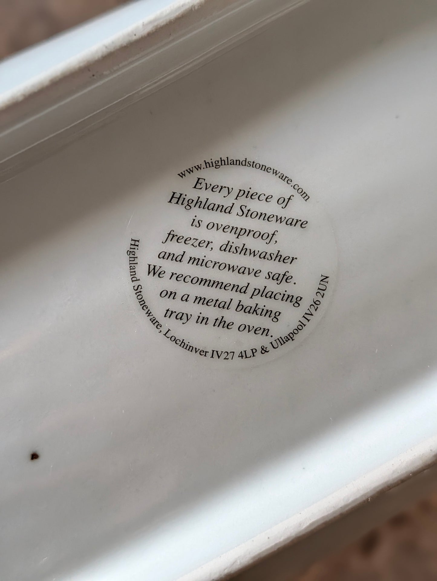 Highland Stoneware Extra Large Salmon Dish Platter