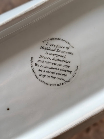 Highland Stoneware Extra Large Salmon Dish Platter