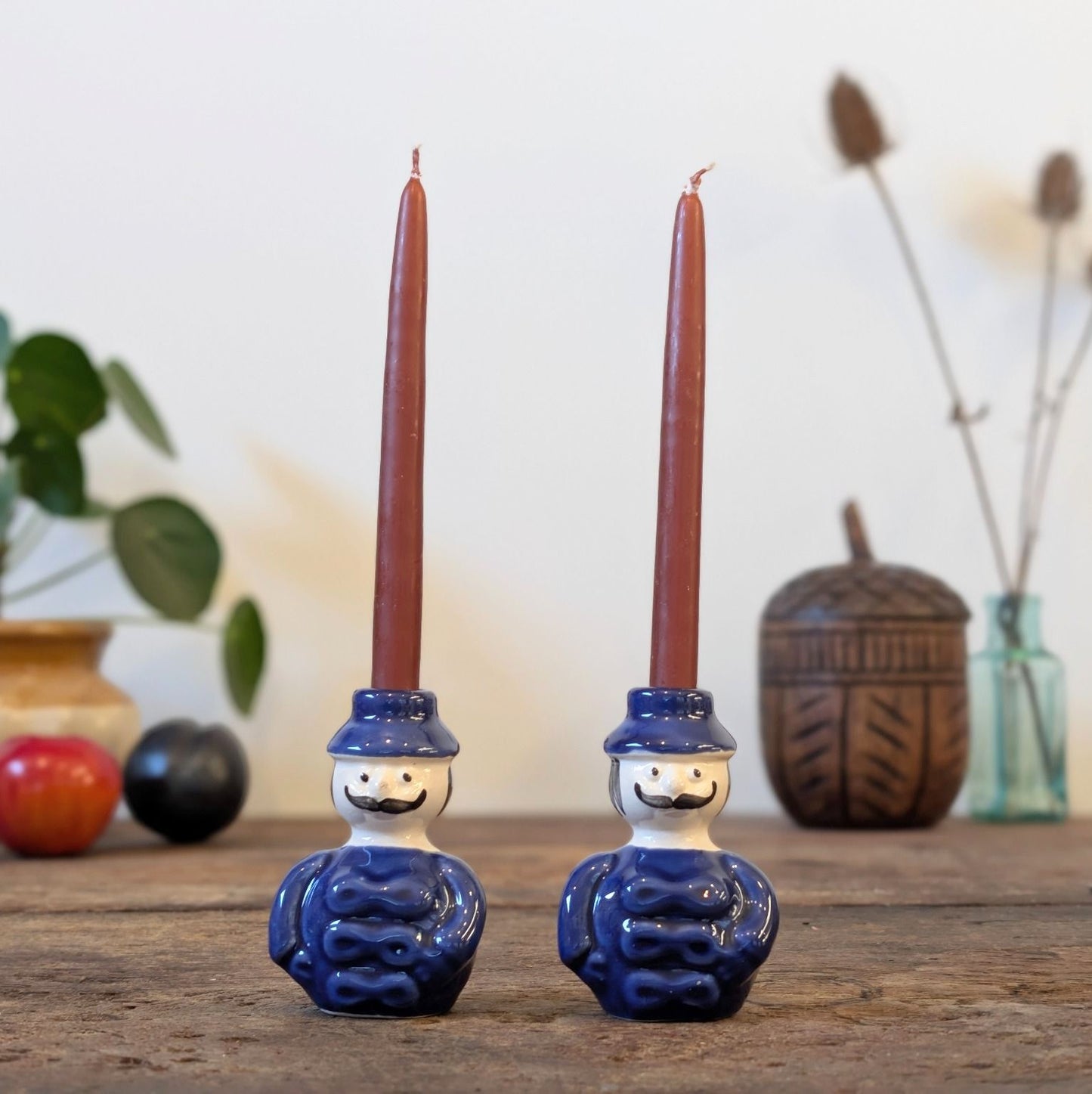 Vintage Policeman Candleholders