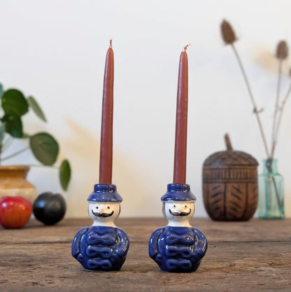 Vintage Policeman Candleholders