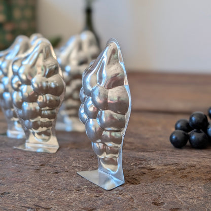 Set of Six Metal Grape Jelly Moulds