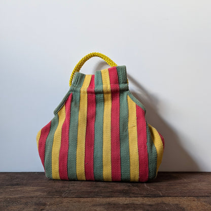 Striped Vintage Knit Bag