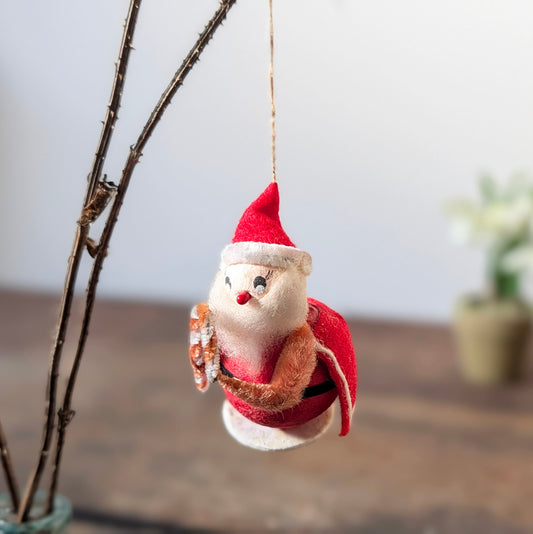 Vintage Pipecleaner Father Christmas Decoration