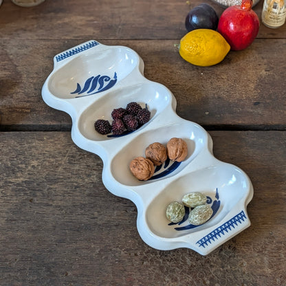 Vintage Buchan Stoneware 'Rouen' Four-Part Serving Dish