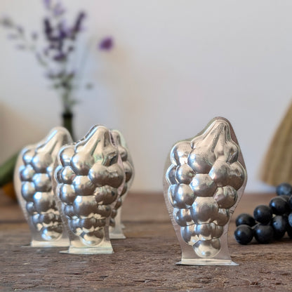 Set of Six Metal Grape Jelly Moulds