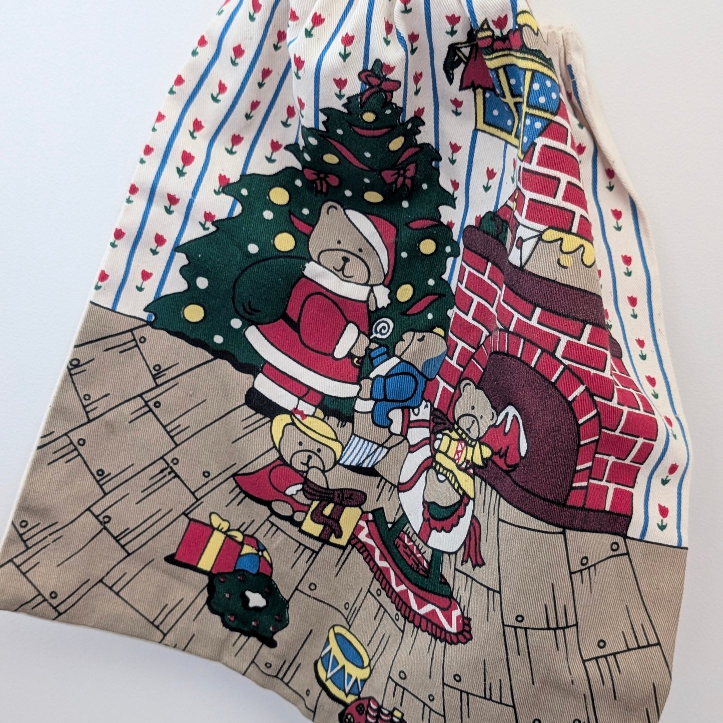 Vintage Christmas Bear Bag