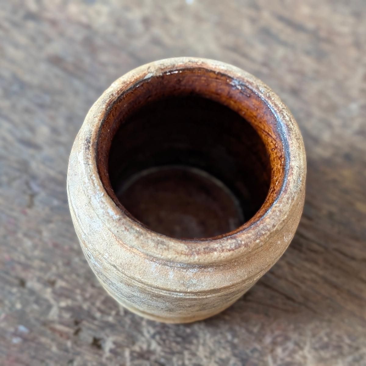 Small Rustic Stoneware Pot