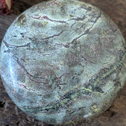 Pair of Vintage Serpentine Stone Paperweights