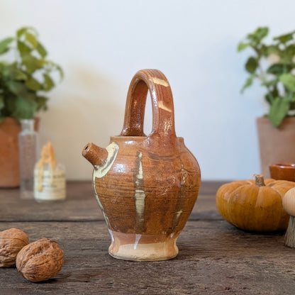 Small French Glazed Earthenware Cruche