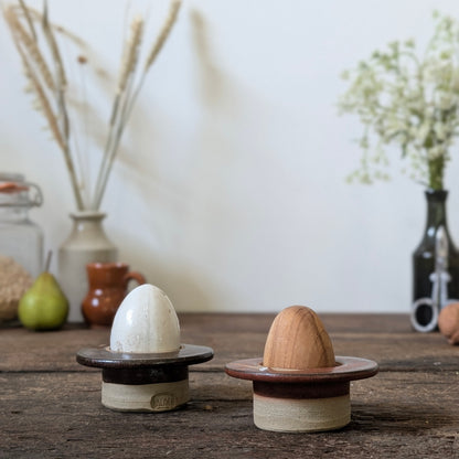 Rare Mid-century Robert/Sheila Fournier Lacock Studio Pottery Egg Cups