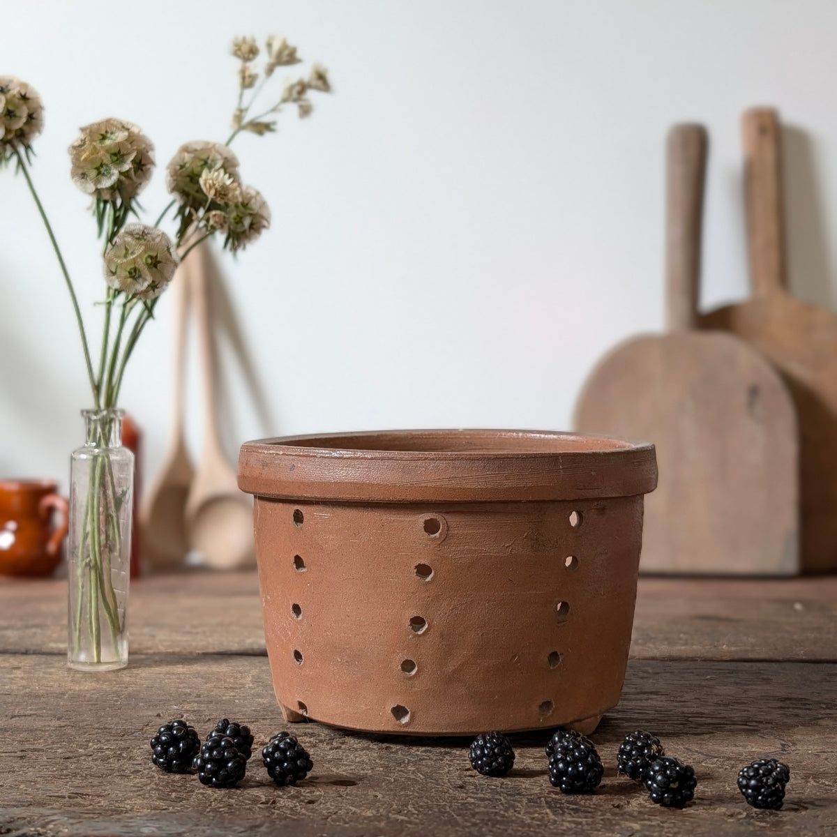 Medium Terracotta Cheese Mould/Curd Drainer