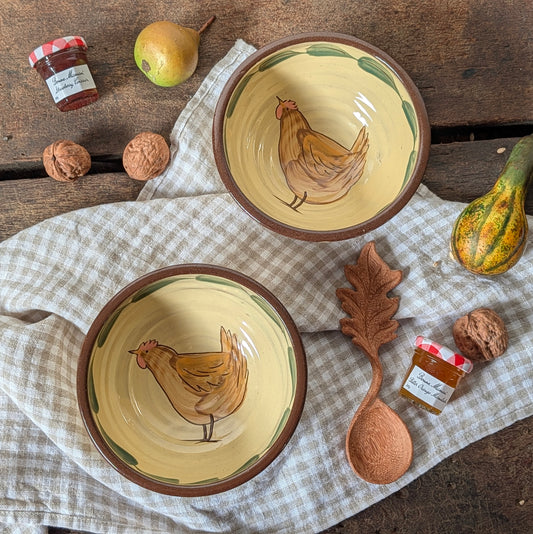 Pair of Farmhouse Chicken Bowls