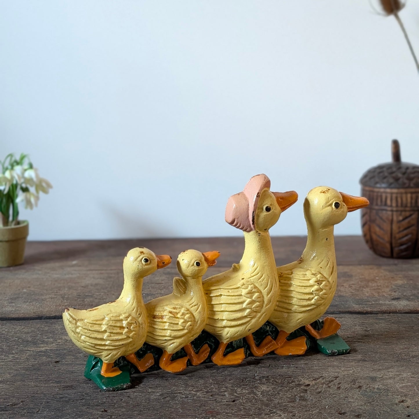Cast Iron Geese Door Stop