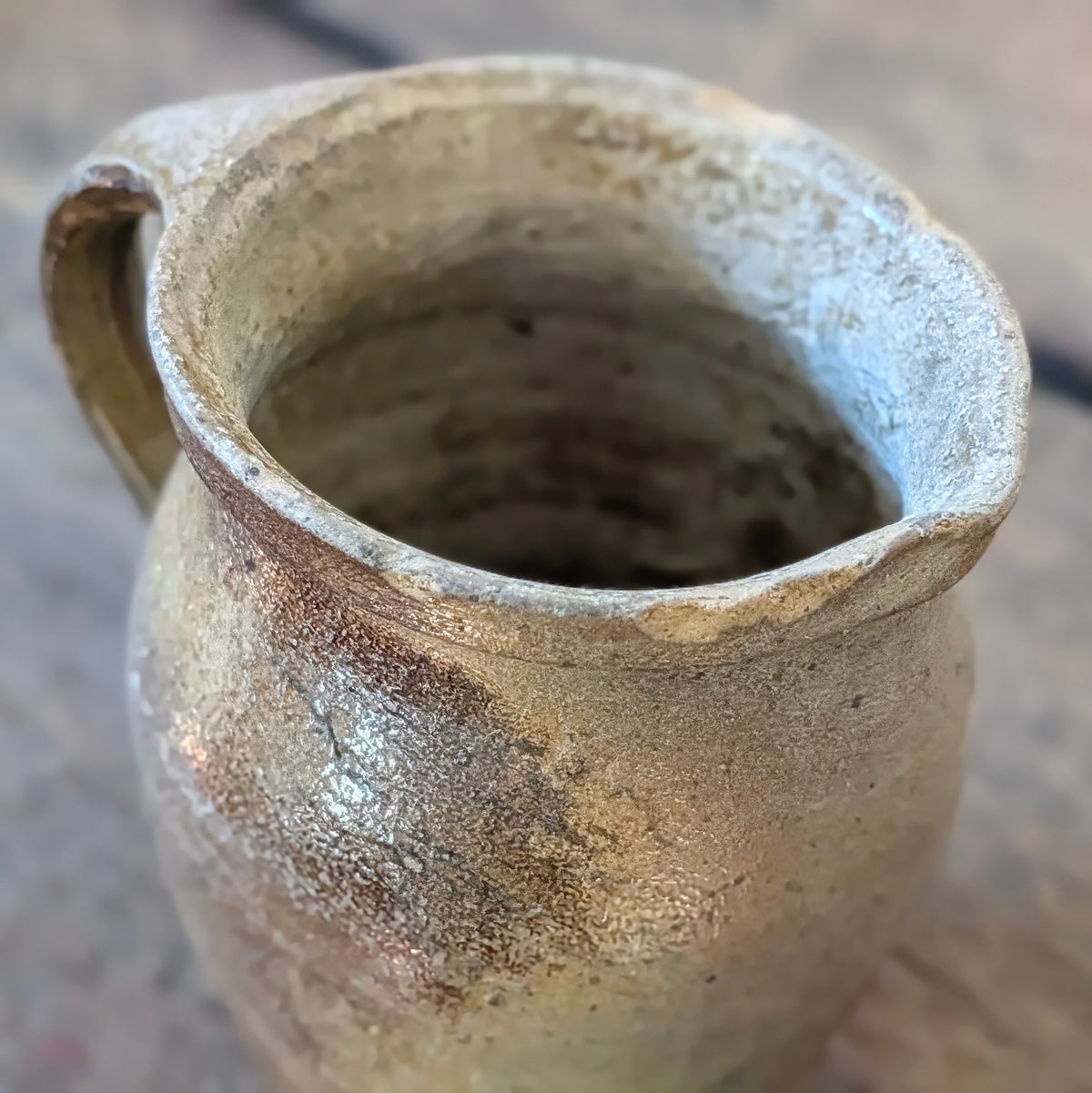 French Rustic Stoneware Pitcher