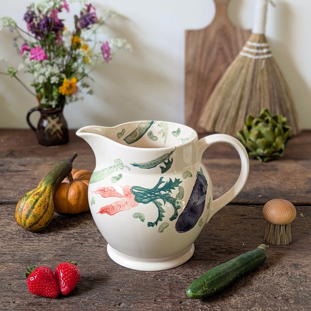 Early Emma Bridgewater Vegetable Large Jug, 1986
