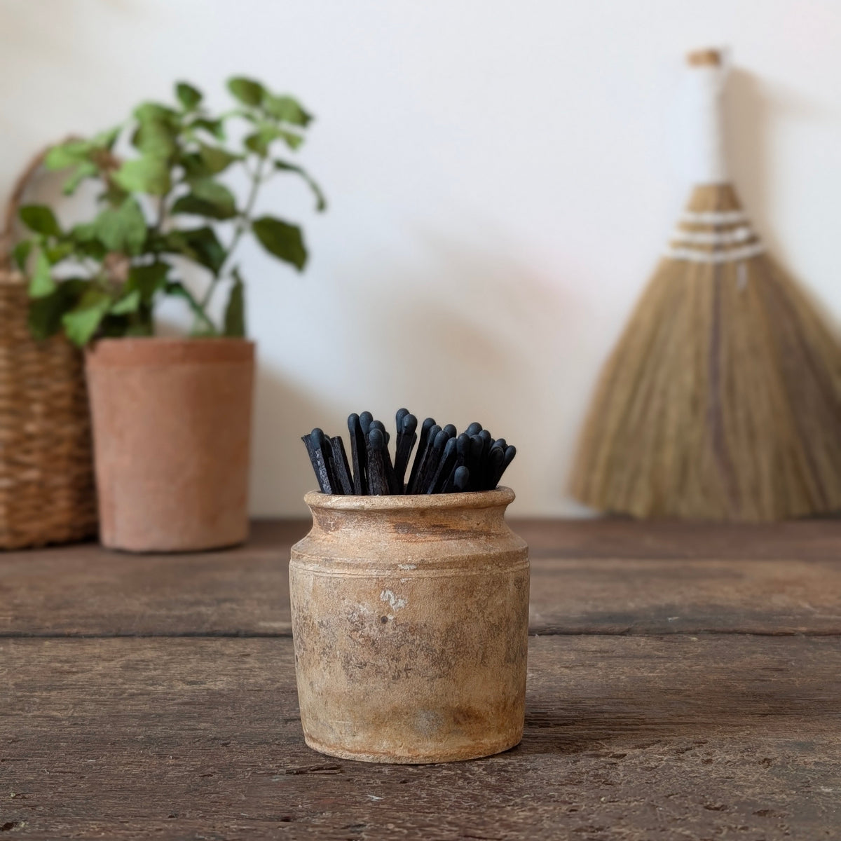 Small Rustic Stoneware Pot