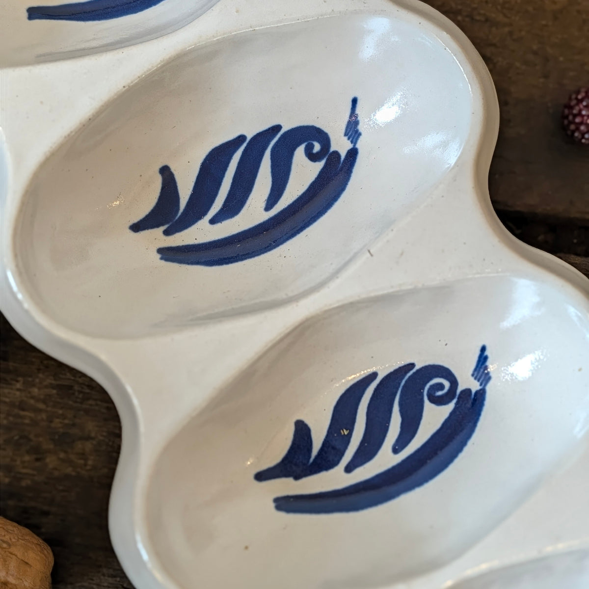 Vintage Buchan Stoneware 'Rouen' Four-Part Serving Dish