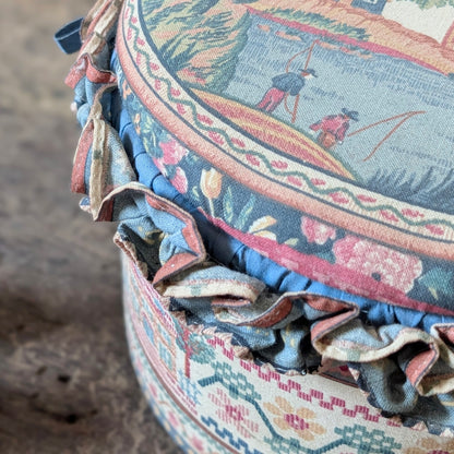 Vintage Fabric Sewing Box