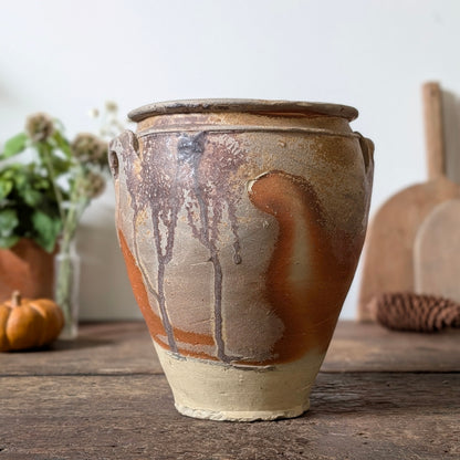 French Confit Pot with Swirl Glaze