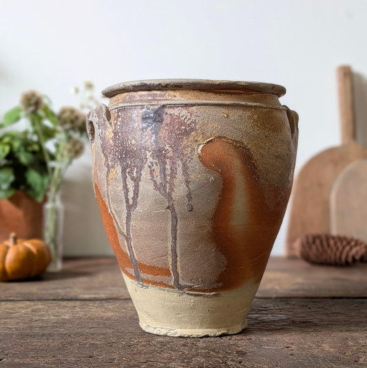 French Confit Pot with Swirl Glaze