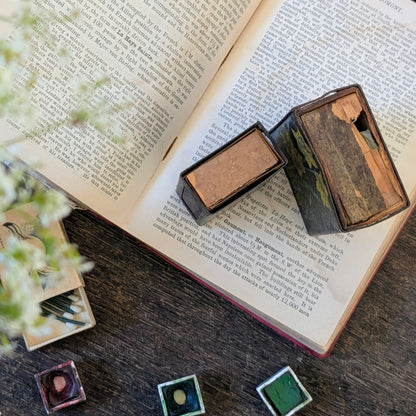 Pair of Vintage Bryant & May Floral Matchbox Holders