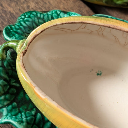 Sarreguemines Majolica Melon Soup Tureen