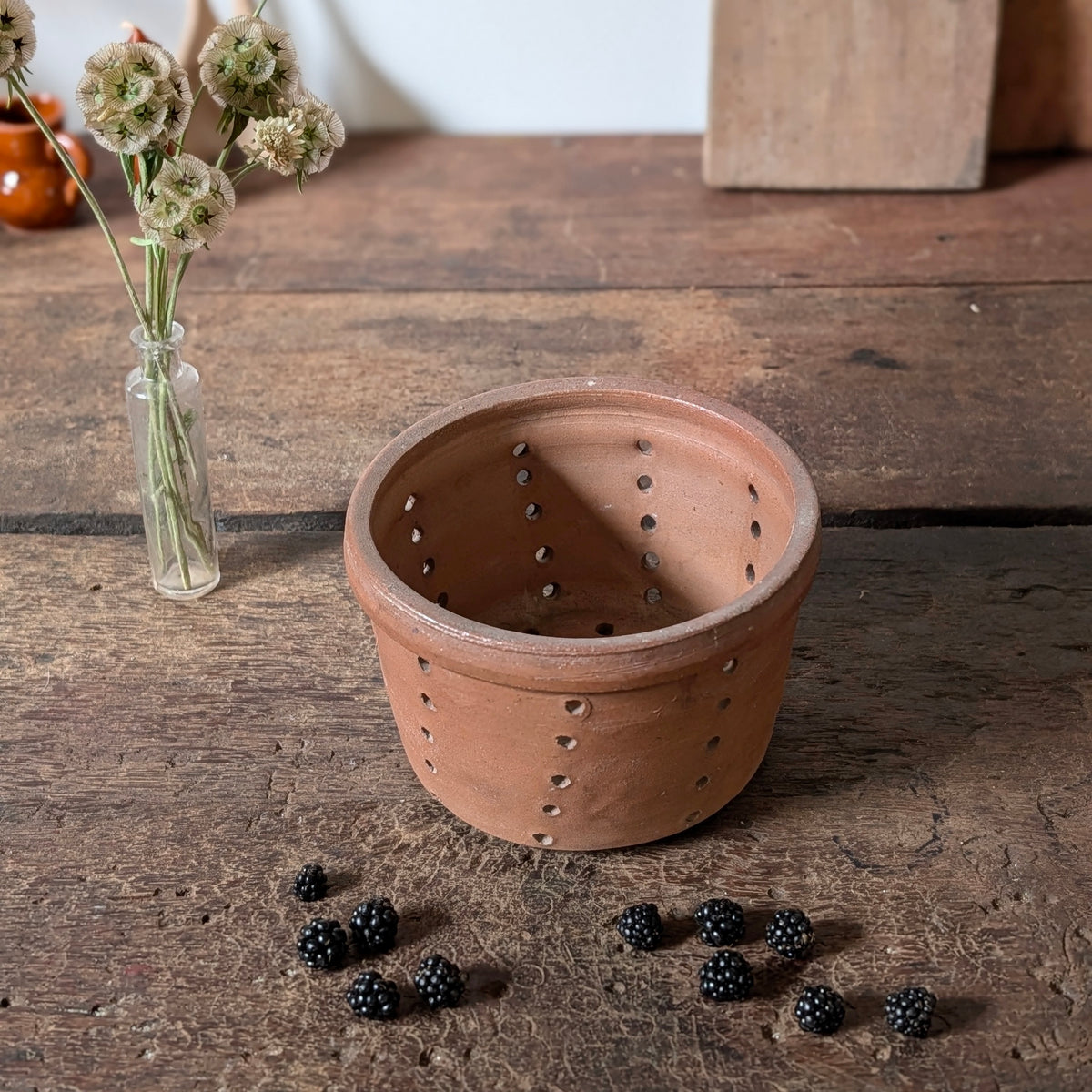 Medium Terracotta Cheese Mould/Curd Drainer
