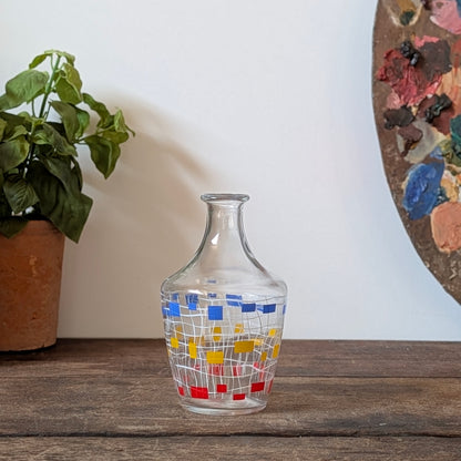 French Bistro Carafe - Red, Yellow & Blue