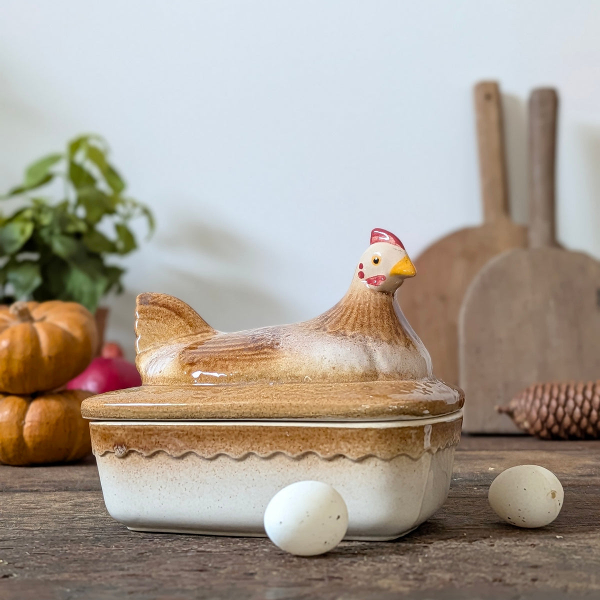 Chicken Ceramic Lidded Dish