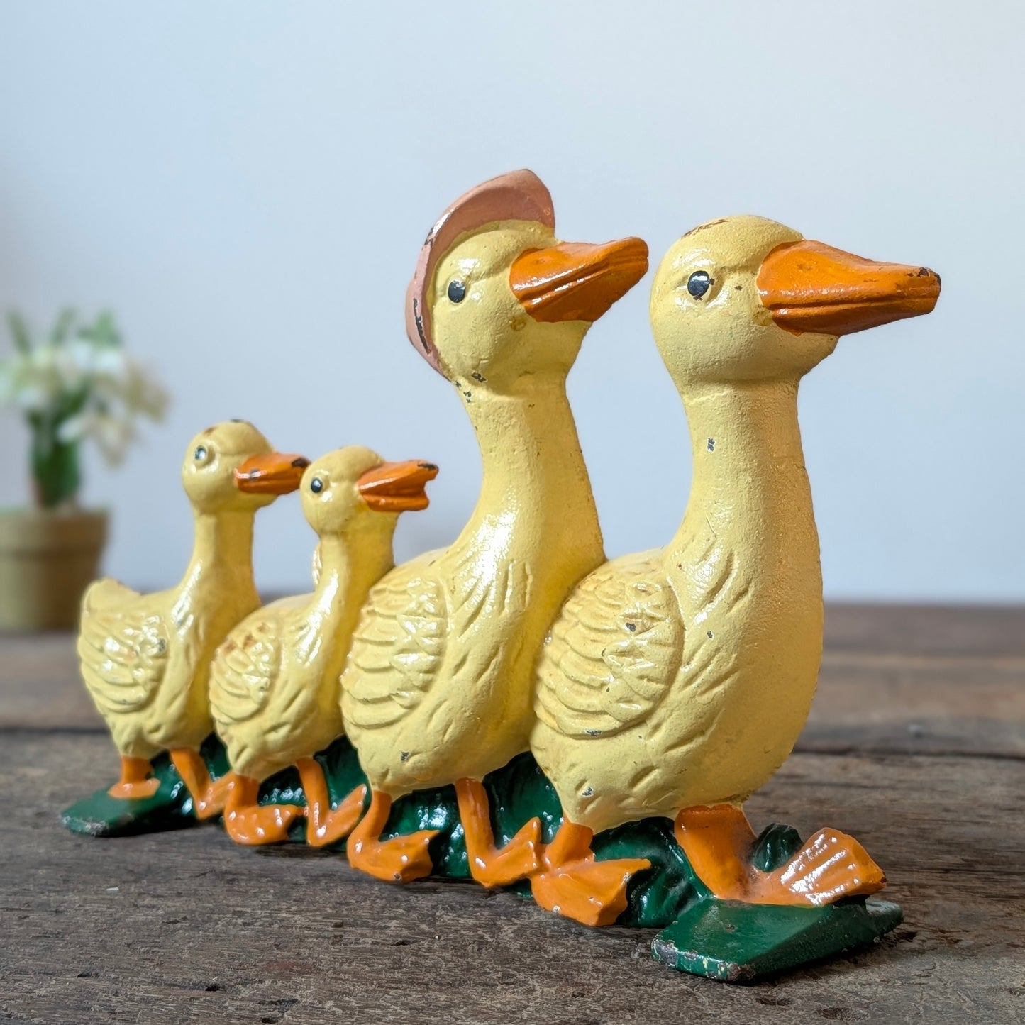 Cast Iron Geese Door Stop