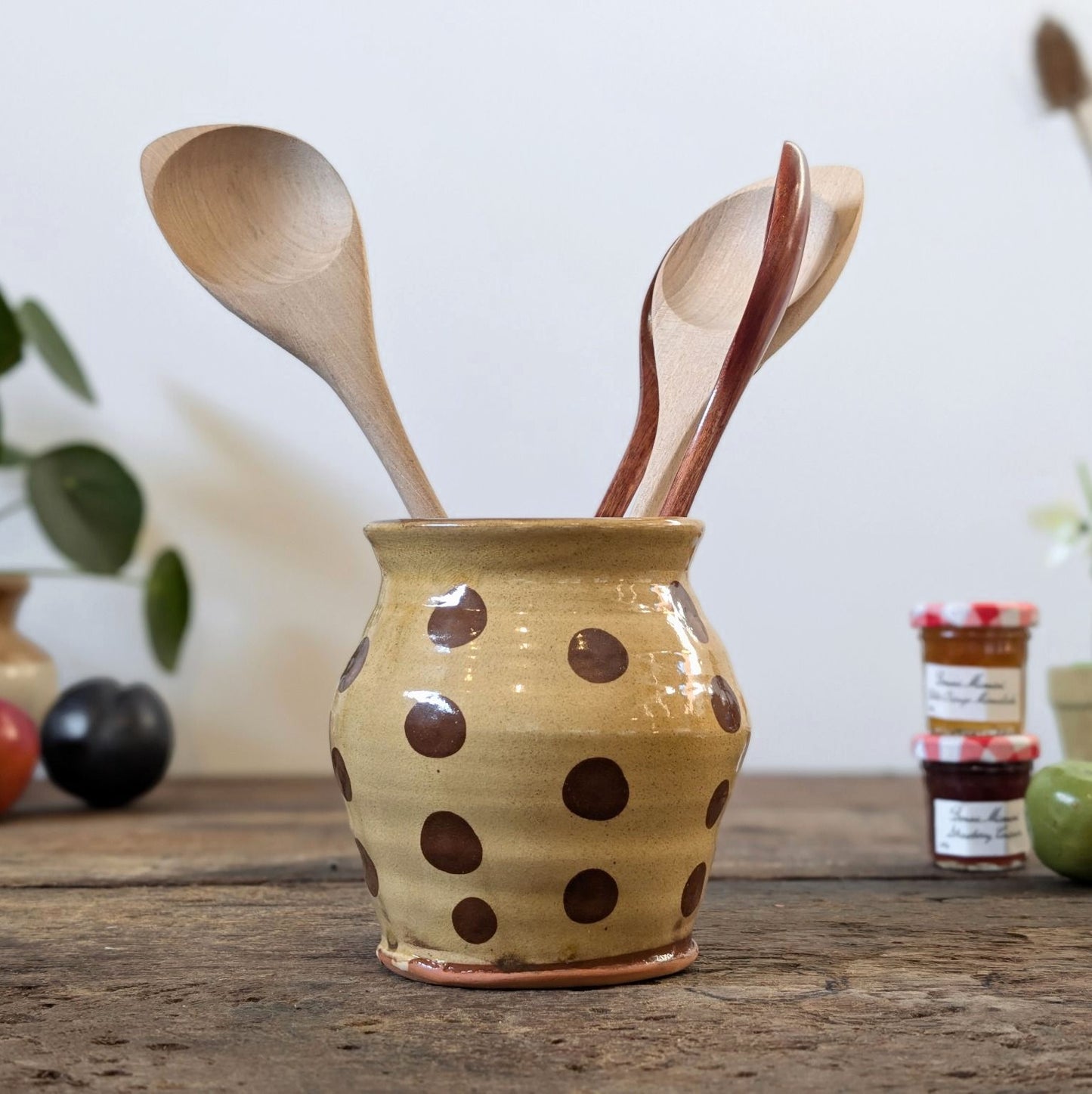 Polka Dot Ceramic Studio Pot