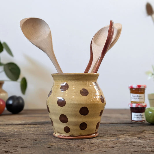 Polka Dot Ceramic Studio Pot
