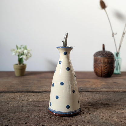 Studio Pottery Polka Dot Oil Pourer