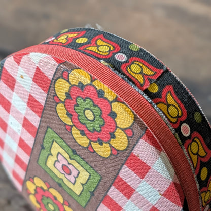 Colourful French Vintage Round Floral Tin