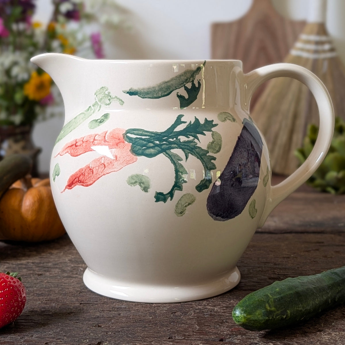 Early Emma Bridgewater Vegetable Large Jug, 1986