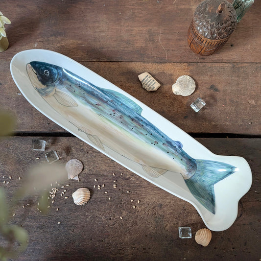 Highland Stoneware Extra Large Salmon Dish Platter
